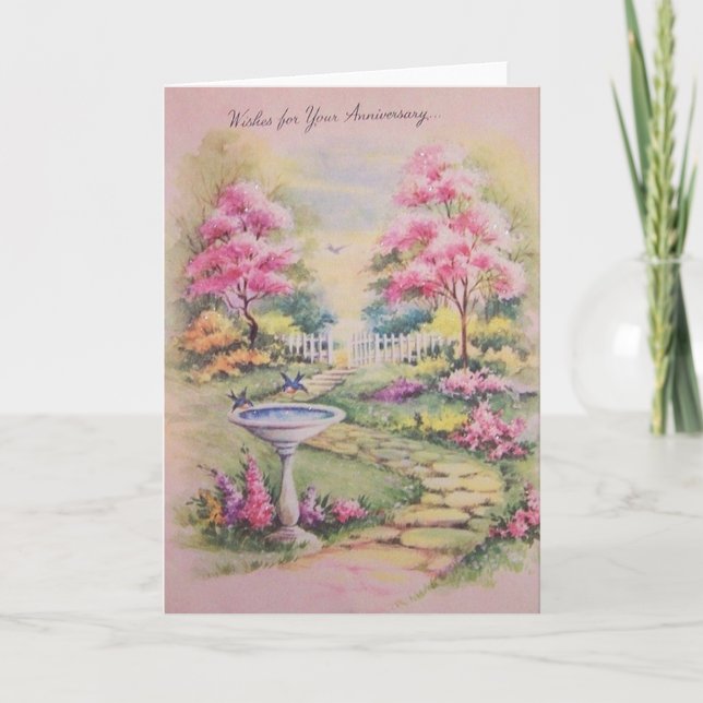 Tarjeta de felicitación de aniversario de época (Anverso)