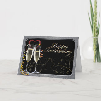 Tarjeta de felicitación de aniversario deseos de c