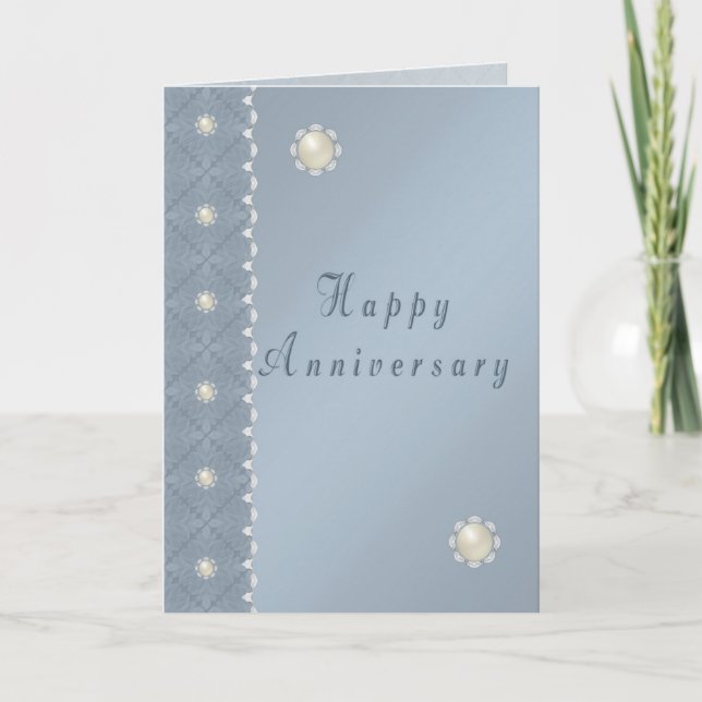 Tarjeta de felicitación de aniversario feliz (Anverso)