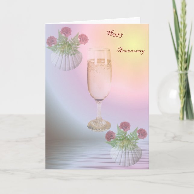 Tarjeta de felicitación de aniversario feliz (Anverso)