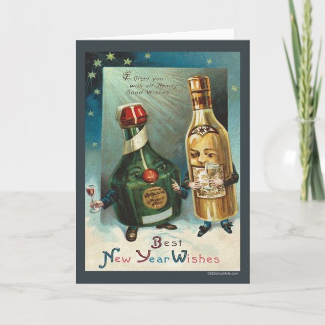 Tarjeta de felicitación de Año Nuevo (Anverso)