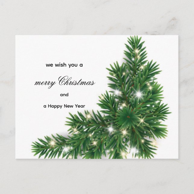 Tarjeta de felicitación de Año Nuevo  (Anverso)