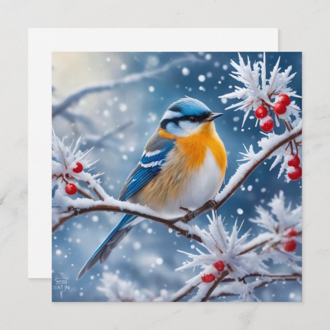 Tarjeta de Felicitación de Año Nuevo (Anverso / Reverso)