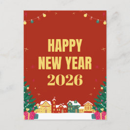 Tarjeta de felicitación de Año Nuevo 2026 - Tarjet