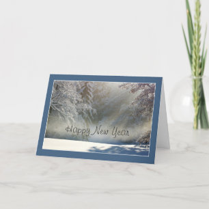 Tarjeta de felicitación de Año Nuevo Pacífico