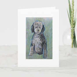 Tarjeta de felicitación de Año Nuevo Penny Dog Hap