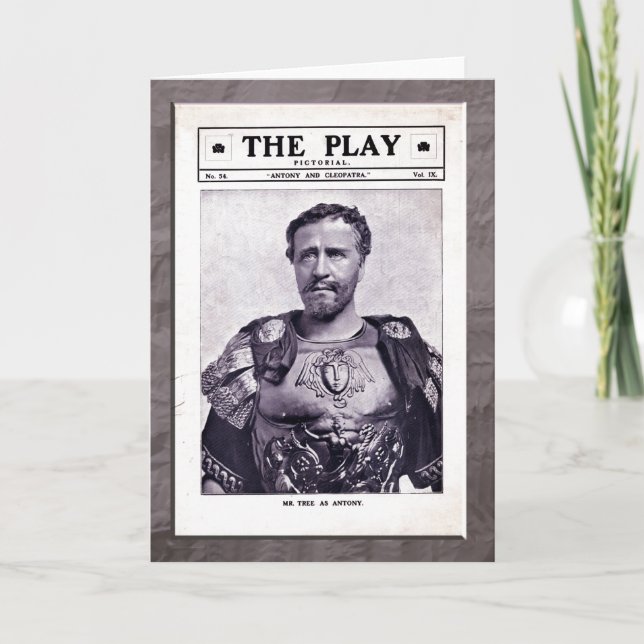 Tarjeta de felicitación de Antonio y de Cleopatra (Anverso)