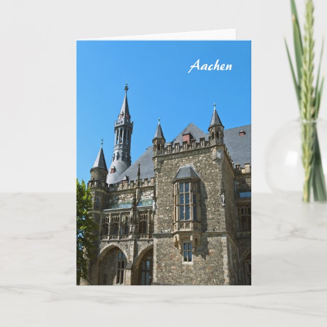 Tarjeta de felicitación de Aquisgrán (Anverso)