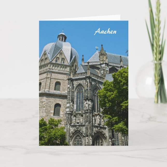 Tarjeta de felicitación de Aquisgrán (Anverso)