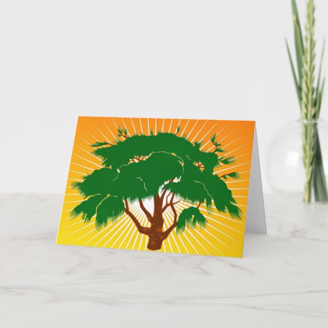 Tarjeta de felicitación de árbol (Anverso)