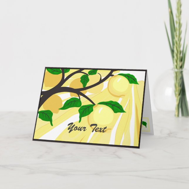 Tarjeta de felicitación de árbol de limón (Anverso)