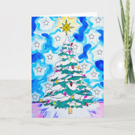 Tarjeta de Felicitación de Árbol de Navidad