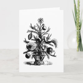 Tarjeta de felicitación de árbol de Navidad