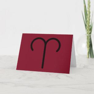 Tarjeta de felicitación de Aries