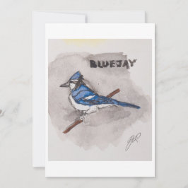 Tarjeta de Felicitación de Arrendajo Azul