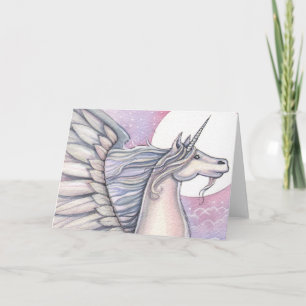 Tarjeta de felicitación de arte de fantasía de uni