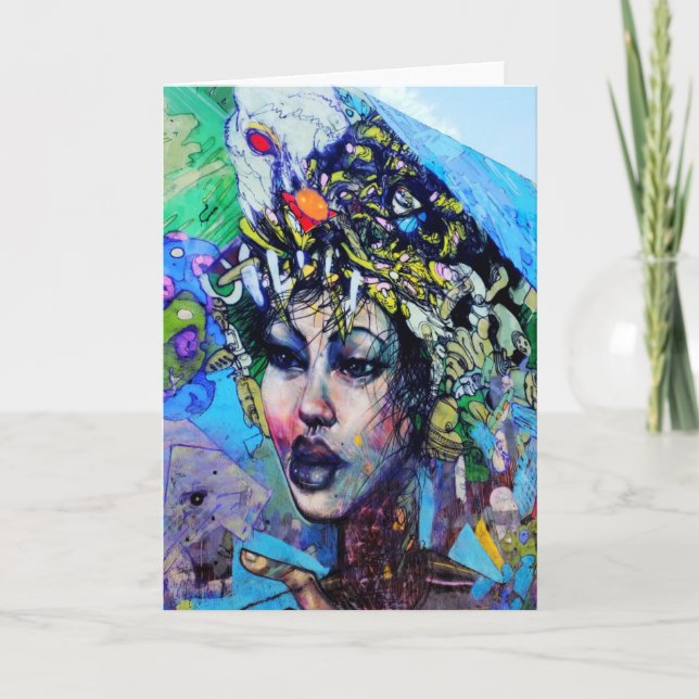 Tarjeta de felicitación de arte de LA (Anverso)