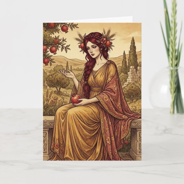 Tarjeta de felicitación de arte de Perséfone Mitol (Anverso)
