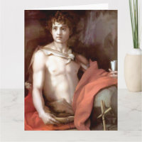Tarjeta de felicitación de arte fino de San Juan B