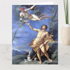 Tarjeta de Felicitación de Arte Fino Mercurio y Pa