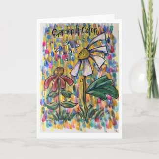 Tarjeta de felicitación de arte floral Jardín de C