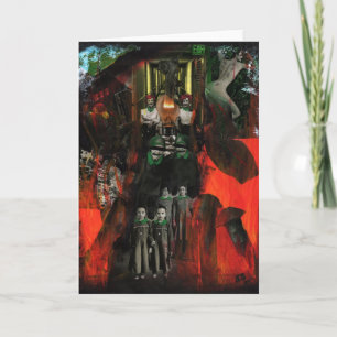 Tarjeta de felicitación de arte original de llama 
