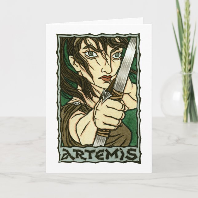 Tarjeta de felicitación de Artemis (Anverso)
