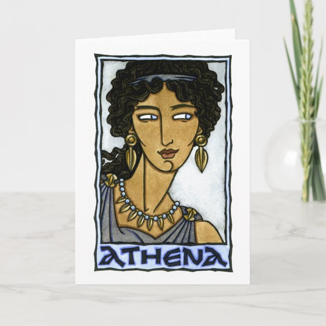 Tarjeta de felicitación de Athena (Anverso)