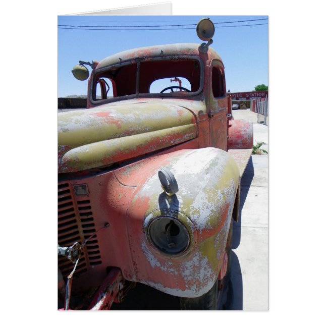 Tarjeta de felicitación de auto de Guay Vintage! (Frente)