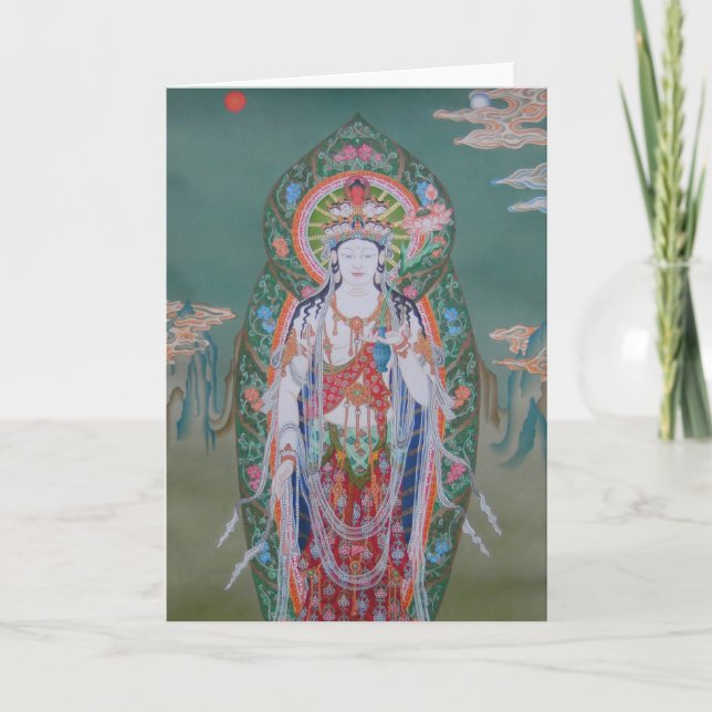 Tarjeta de felicitación de Avalokiteshvara (Anverso)