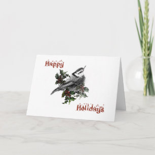 Tarjeta de Felicitación de Aves Canoras Trepador d