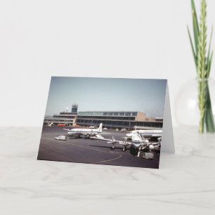 Tarjeta de felicitación de aviones