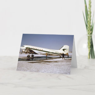 Tarjeta de felicitación de aviones