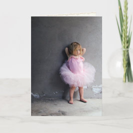 Tarjeta de felicitación de Bailarina Bebé