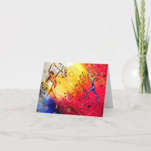 Tarjeta de felicitación de "baile" por