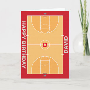 Tarjeta de felicitación de baloncesto