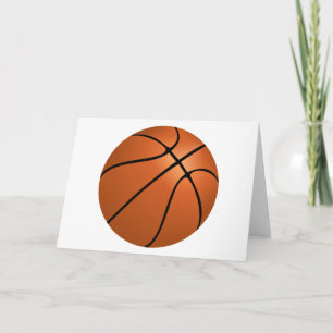 Tarjeta de felicitación de baloncesto