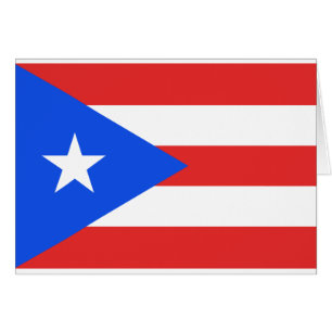 Tarjeta de felicitación de bandera de Puerto Rico