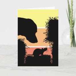 Tarjeta de felicitación de Barn Hunt para perros d