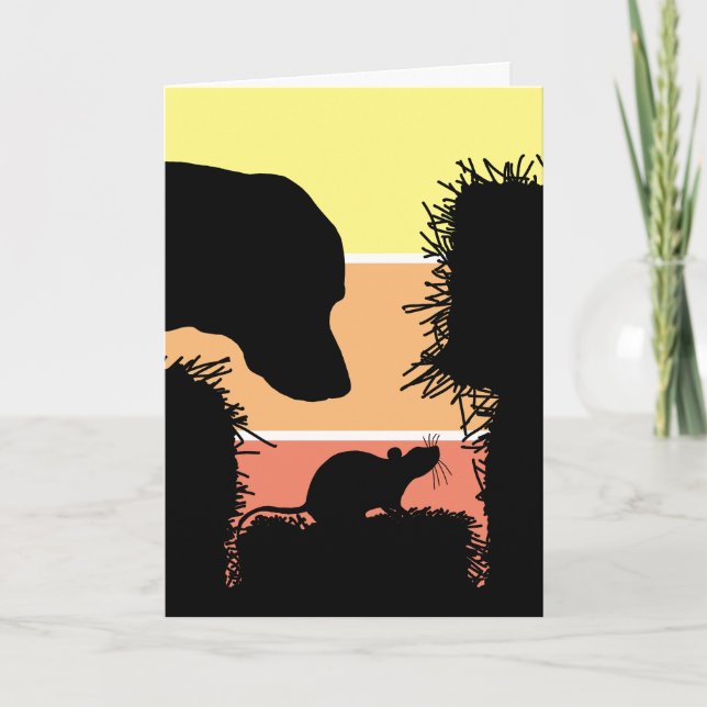 Tarjeta de Felicitación de Barn Hunt para Perros d (Anverso)