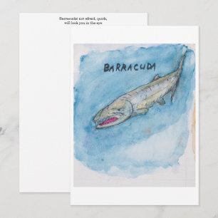 Tarjeta de felicitación de Barracuda