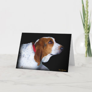 Tarjeta de felicitación de Basset Hound