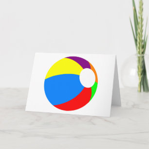 Tarjeta de felicitación de Beach Ball