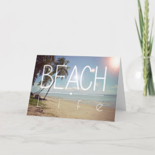 Tarjeta de felicitación de Beach Life