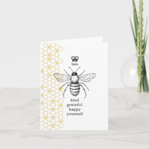 Tarjeta de felicitación de Bee Yourself