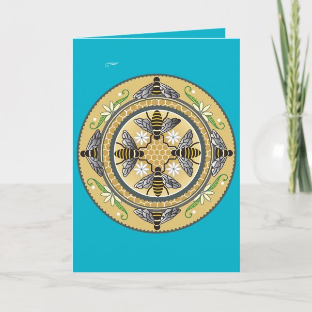 tarjeta de felicitación de beehive (Anverso)