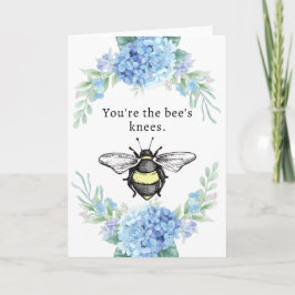 Tarjeta de felicitación de Bee's Knees de 5" x 7"