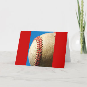 Tarjeta de felicitación de béisbol