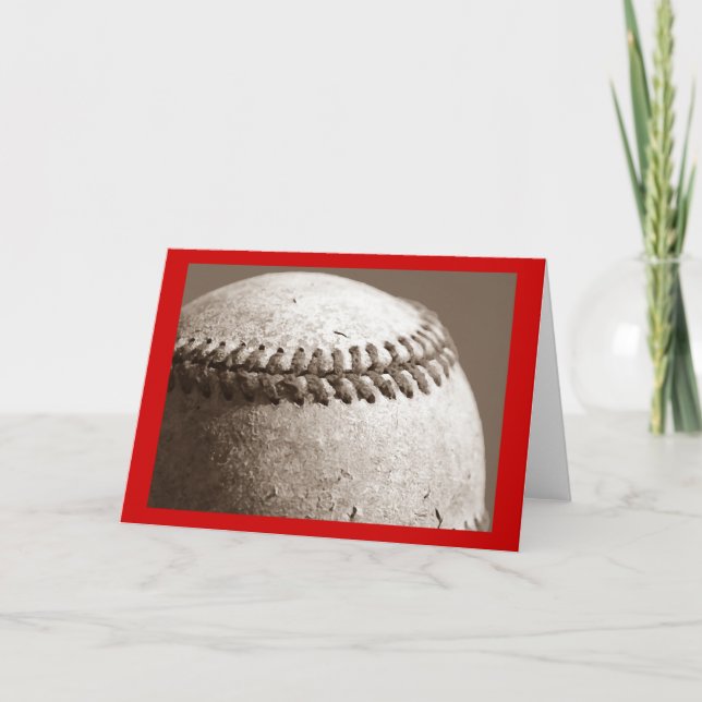 Tarjeta de felicitación de béisbol (Anverso)
