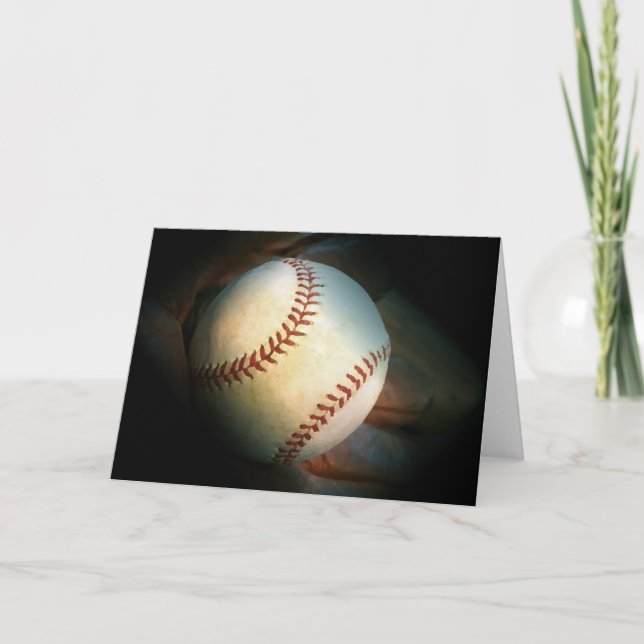 Tarjeta de felicitación de béisbol (Anverso)